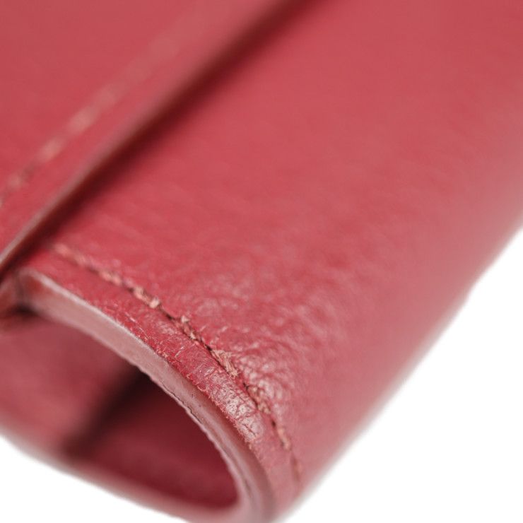Hermes Passant Long Wallet - Evercolor Rouge Grenadier Red Tone Bifold Wallet