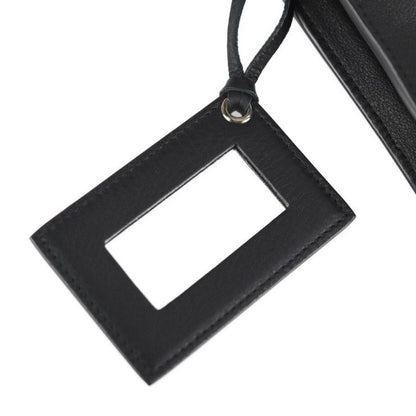Balenciaga Paper Zip Around Sight Clutch Bag 357328 Calf Leather Black Second
