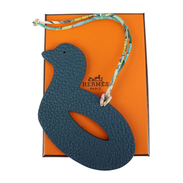Hermes Other Accessories - Taurillon Clemence Vaux Epson Navy Red Petitiach