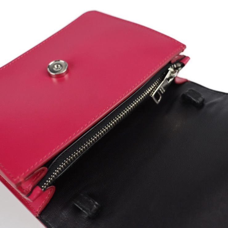 Prada Shoulder Bag Bt1031 Box Calf Peonia Pink Silver Hardware 2WAY Bag