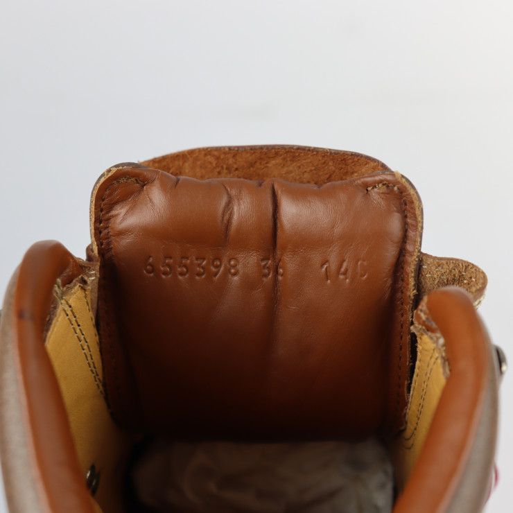 Gucci Mountain Boots 655398 Leather Brown THE North FACE North Face Collaboratio
