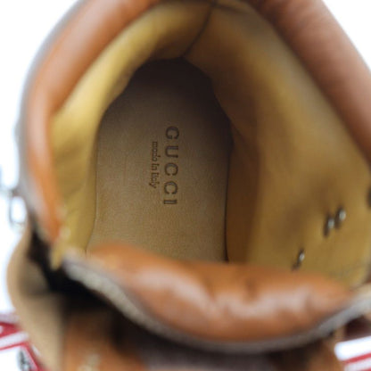 Gucci Mountain Boots 655398 Leather Brown THE North FACE North Face Collaboratio