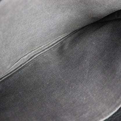 Fendi Second Bag 7m0203 Calf Leather Gray Silver Hardware Selleria Clutch Bag