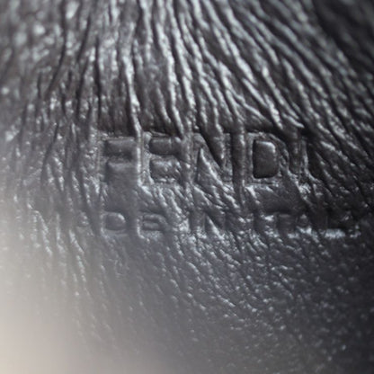 Fendi Mirror Holder Key Holder 7as049 Leather Brown Gold Hardware Micro FF Bag