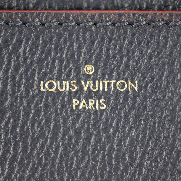 Louis Vuitton Blanche BB Handbag M43781 Leather Marine Rouge Gold Hardware