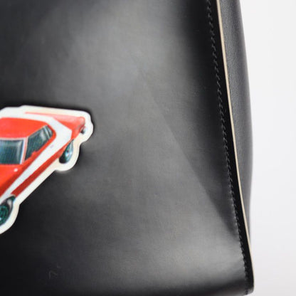 Louis Vuitton City Steamer MM Handbag M43080 Leather Black Multicolor Silver