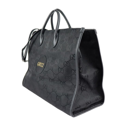 Gucci Off The Grid Off The Grid Tote Bag 630353 Nylon Leather Black GG Nylon