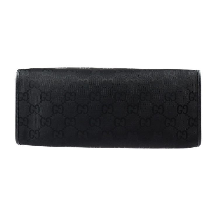 Gucci Off The Grid Off The Grid Tote Bag 630353 Nylon Leather Black GG Nylon