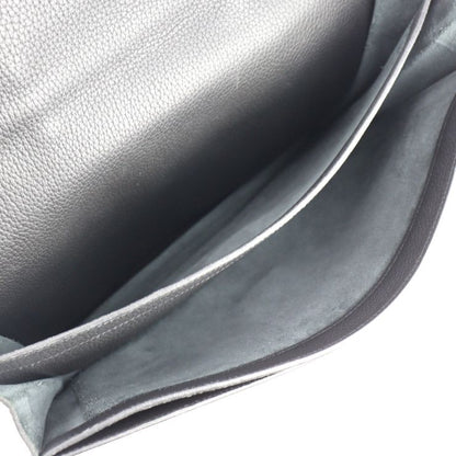 Hermes Sac A Depeches 41 Business Bag - Taurillon Clemence Black Gold Hardware