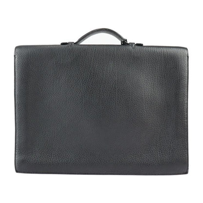 Hermes Sac A Depeches 41 Business Bag - Taurillon Clemence Black Gold Hardware