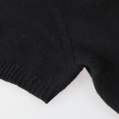 Louis Vuitton Rw152a F8kd15ojw 100% Cashmere Dress Black Apparel Knit Short