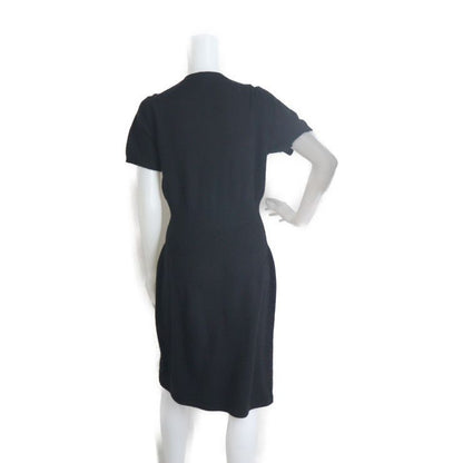 Louis Vuitton Rw152a F8kd15ojw 100% Cashmere Dress Black Apparel Knit Short