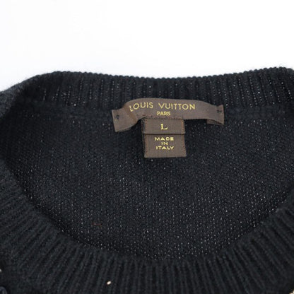 Louis Vuitton Rw152a F8kd15ojw 100% Cashmere Dress Black Apparel Knit Short