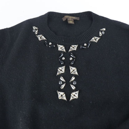 Louis Vuitton Rw152a F8kd15ojw 100% Cashmere Dress Black Apparel Knit Short