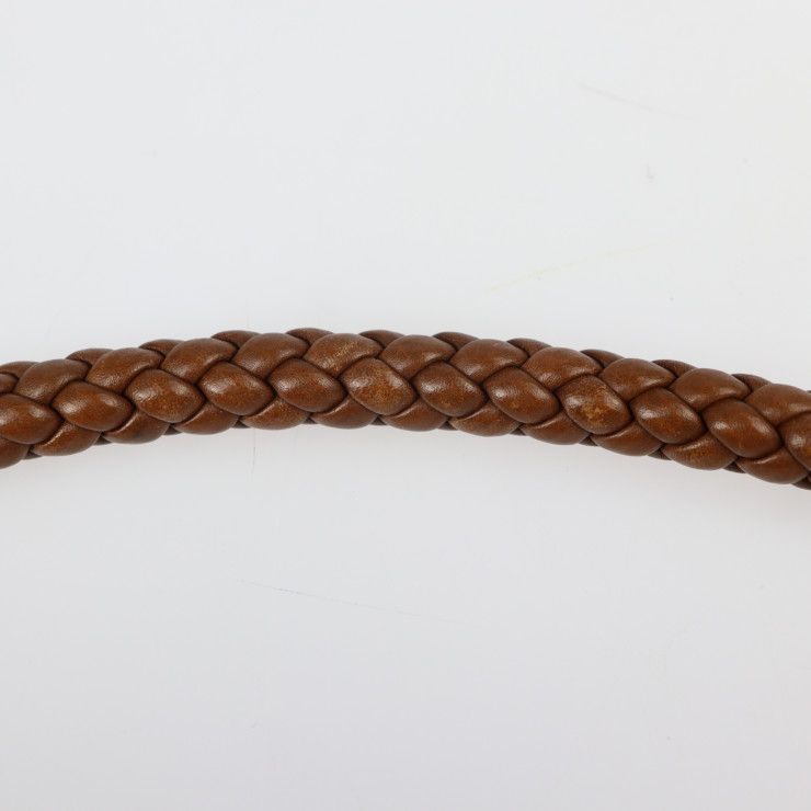 Gucci Shoulder Bag 269947 Leather Brownish Gold Hardware Bamboo Braided One