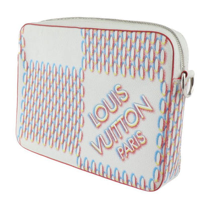 Louis Vuitton Trio Messenger Shoulder Bag M20665 Leather Bronze White Multicolor