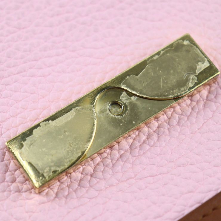 Louis Vuitton Dauphine MINI Shoulder Bag M53805 Taurillon Leather Brown Pink