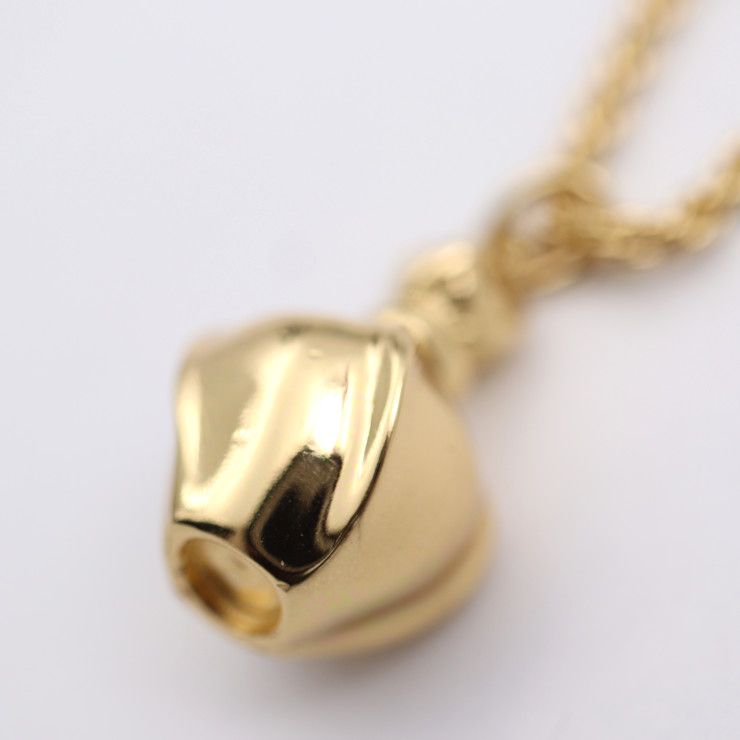 Christian DIOR Poison Necklace - Metal Gold Pendant Perfume Bottle GP