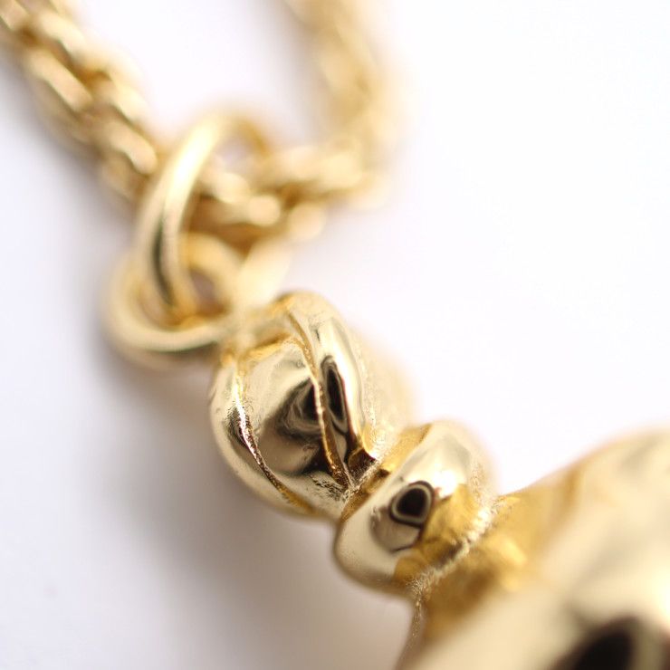 Christian DIOR Poison Necklace - Metal Gold Pendant Perfume Bottle GP
