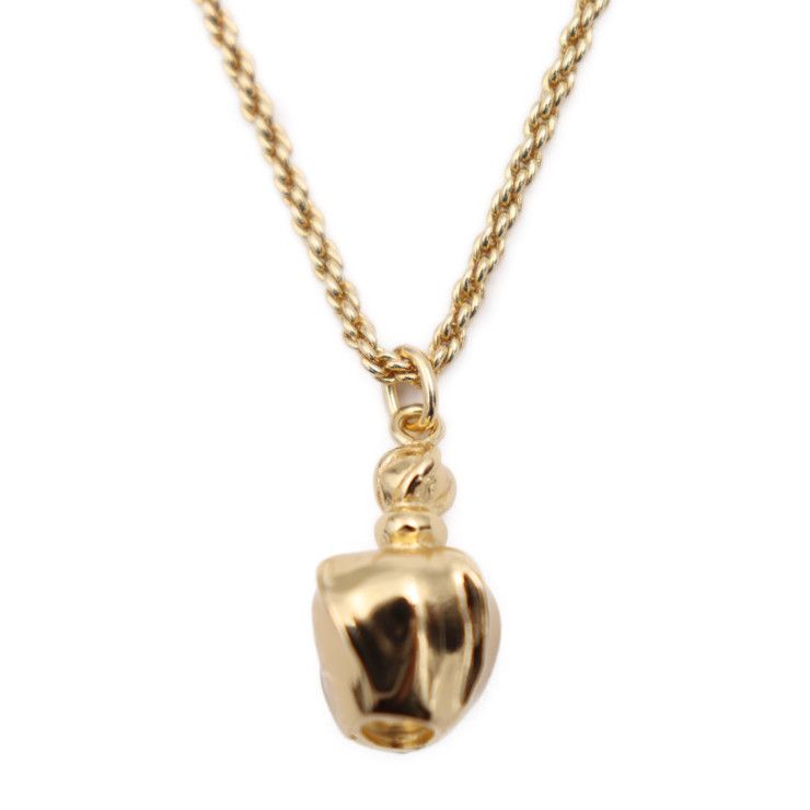 Christian DIOR Poison Necklace - Metal Gold Pendant Perfume Bottle GP