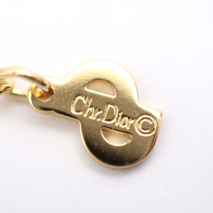 Christian DIOR Poison Necklace - Metal Gold Pendant Perfume Bottle GP