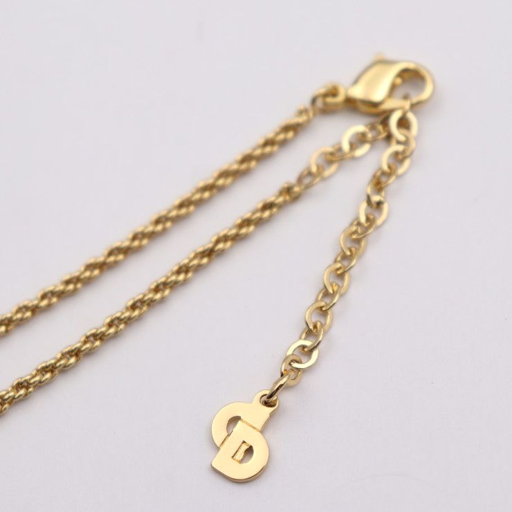 Christian DIOR Poison Necklace - Metal Gold Pendant Perfume Bottle GP