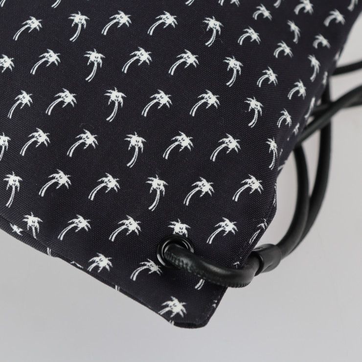 Saint Laurent Paris Backpack Daypack 553919 Hpq4e 1070 Canvas Lambskin Black