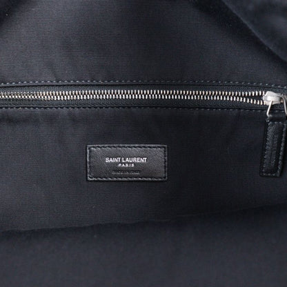 Saint Laurent Paris Backpack Daypack 553919 Hpq4e 1070 Canvas Lambskin Black