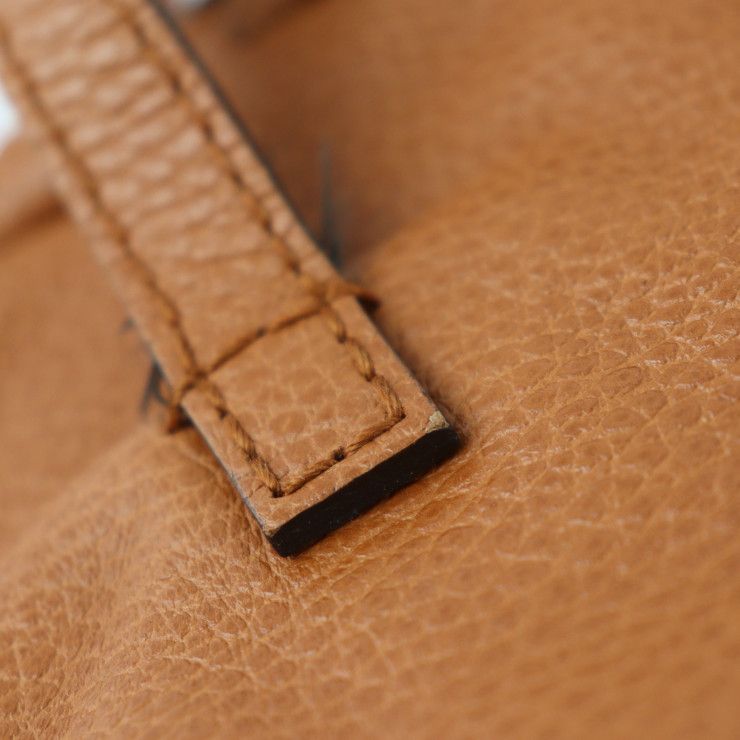 Gucci Tote Bag 354665 Leather Brownish Gold Hardware Bamboo Shoulder Bag Tassel