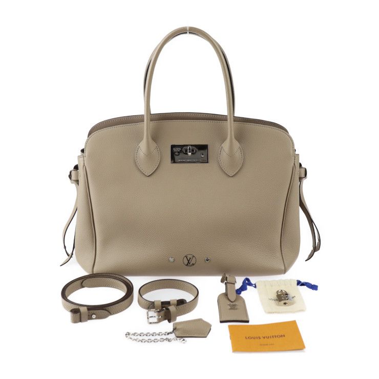 Louis Vuitton Mila MM Handbag M51685 Taurillon Leather Taurillon Leather
