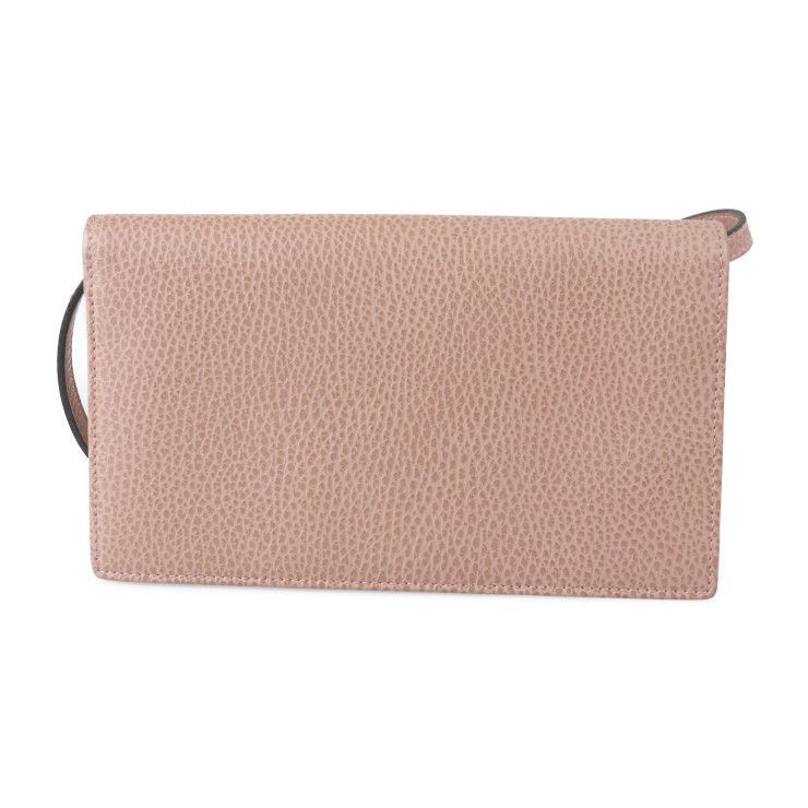 Gucci Shoulder Wallet Shoulder Bag 368231 Calf Leather Pinkish Gold Hardware
