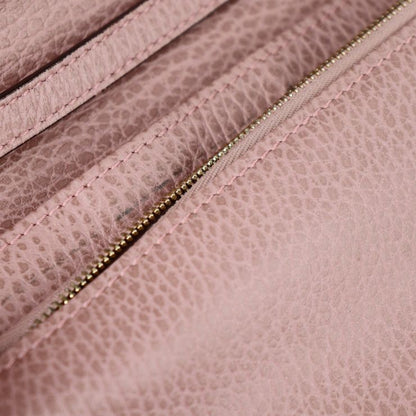 Gucci Shoulder Wallet Shoulder Bag 368231 Calf Leather Pinkish Gold Hardware