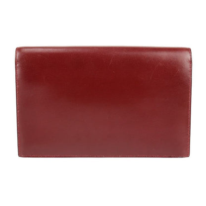 Hermes Liddy Shoulder Bag Box Calf Rouge Ash Bordeaux Gold Hardware 2WAY Clutch