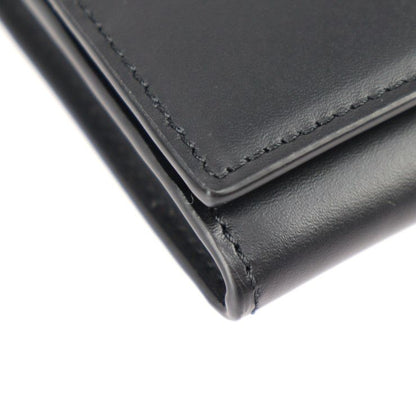 Fendi Continental Wallet Long Wallet 7m0264 Calf Leather Black Silver Hardware