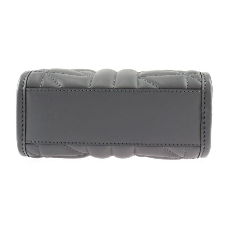 Gucci Handbag 696123 Leather Gray Silver Hardware Ggmarmont 2WAY Shoulder Bag