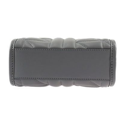 Gucci Handbag 696123 Leather Gray Silver Hardware Ggmarmont 2WAY Shoulder Bag