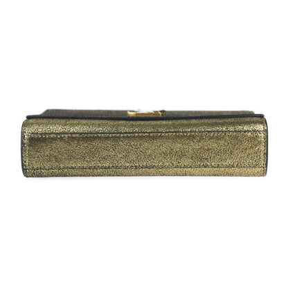 Saint Laurent Kate Small Chain Shoulder Bag 469390 Leather Gold Black YSL Logo