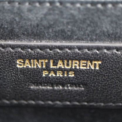 Saint Laurent Kate Small Chain Shoulder Bag 469390 Leather Gold Black YSL Logo