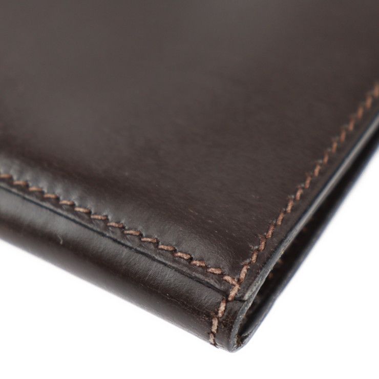 Hermes Clutch Bag - Box Calf Dark Brown FACO GM 35 Second Bag Document Bag