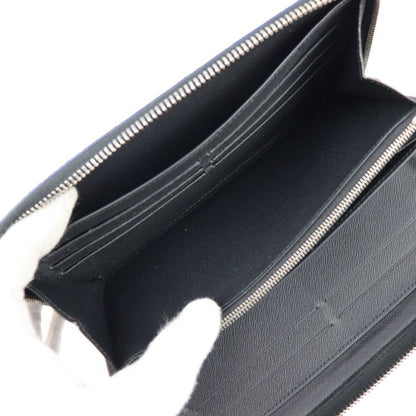 Louis Vuitton Zippy Organizer NM Long Wallet N40204 PVC Leather Black And Gray