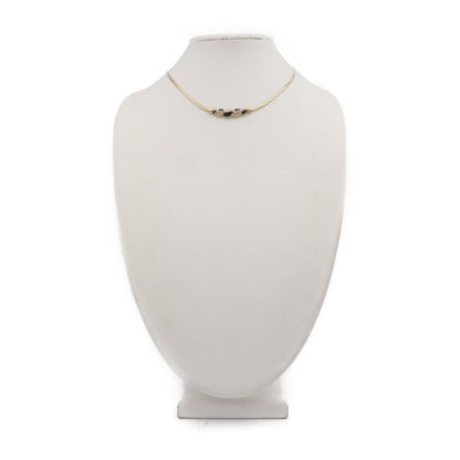 Christian DIOR Necklace - Metal Rhinestone Gold Black CD Logo Choker