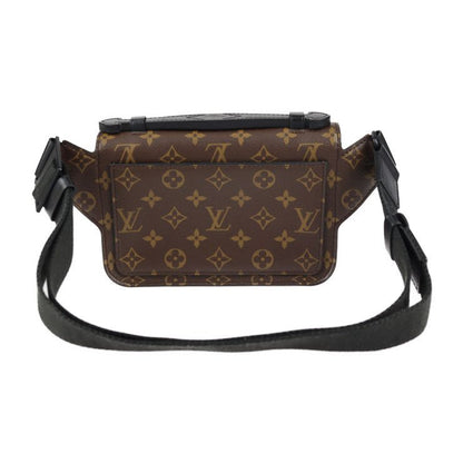 Louis Vuitton S-lock S-ring Back Waist Bag M45864 PVC Leather Brown Neon Yellow