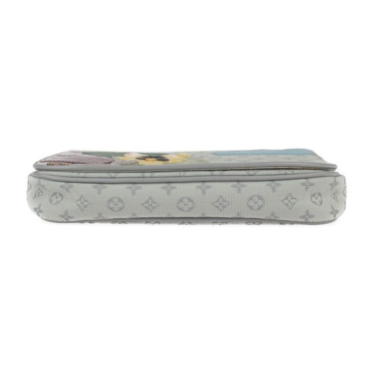 Louis Vuitton Contre De Fe Musette Shoulder Bag M92279 Canvas Leather Grayish