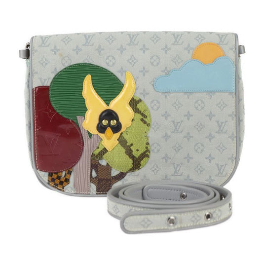 Louis Vuitton Contre De Fe Musette Shoulder Bag M92279 Canvas Leather Grayish
