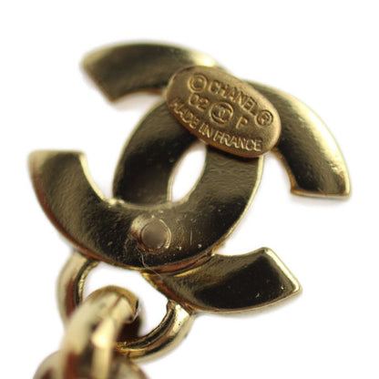Chanel Earrings A13435 Metal Gold Mademoiselle Coco Mark Swing Doll Motif 02P