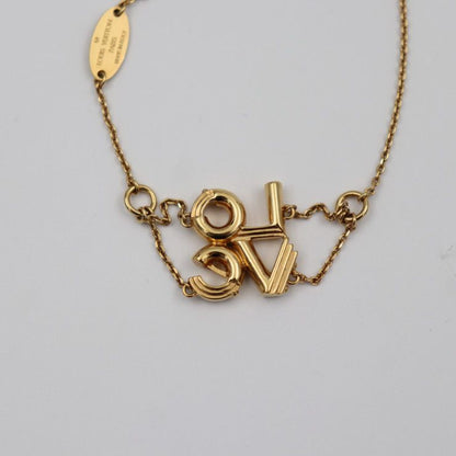 Louis Vuitton Lv&me LOVE Bracelet M62844 Metal Gold Viton