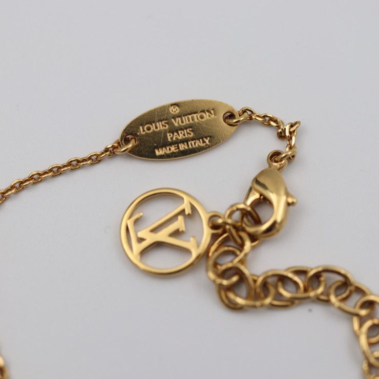 Louis Vuitton Lv&me LOVE Bracelet M62844 Metal Gold Viton
