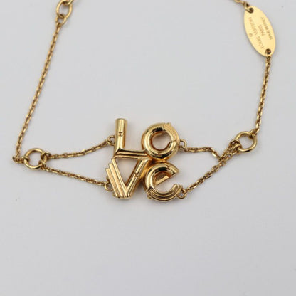 Louis Vuitton Lv&me LOVE Bracelet M62844 Metal Gold Viton