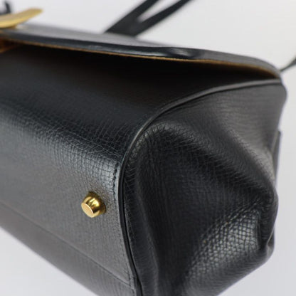Bottega Veneta Bottega Veneta Angle Shoulder Bag 576143 Calf Leather Black Gold