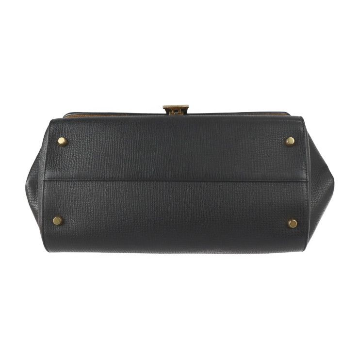 Bottega Veneta Bottega Veneta Angle Shoulder Bag 576143 Calf Leather Black Gold